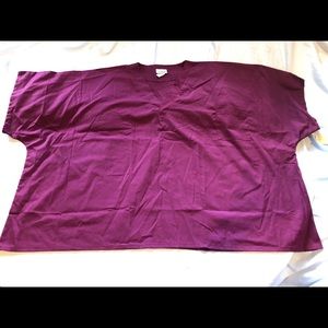 AMS SCRUB UNIFORM SHIRT UNISEX 10XL Wine A100T